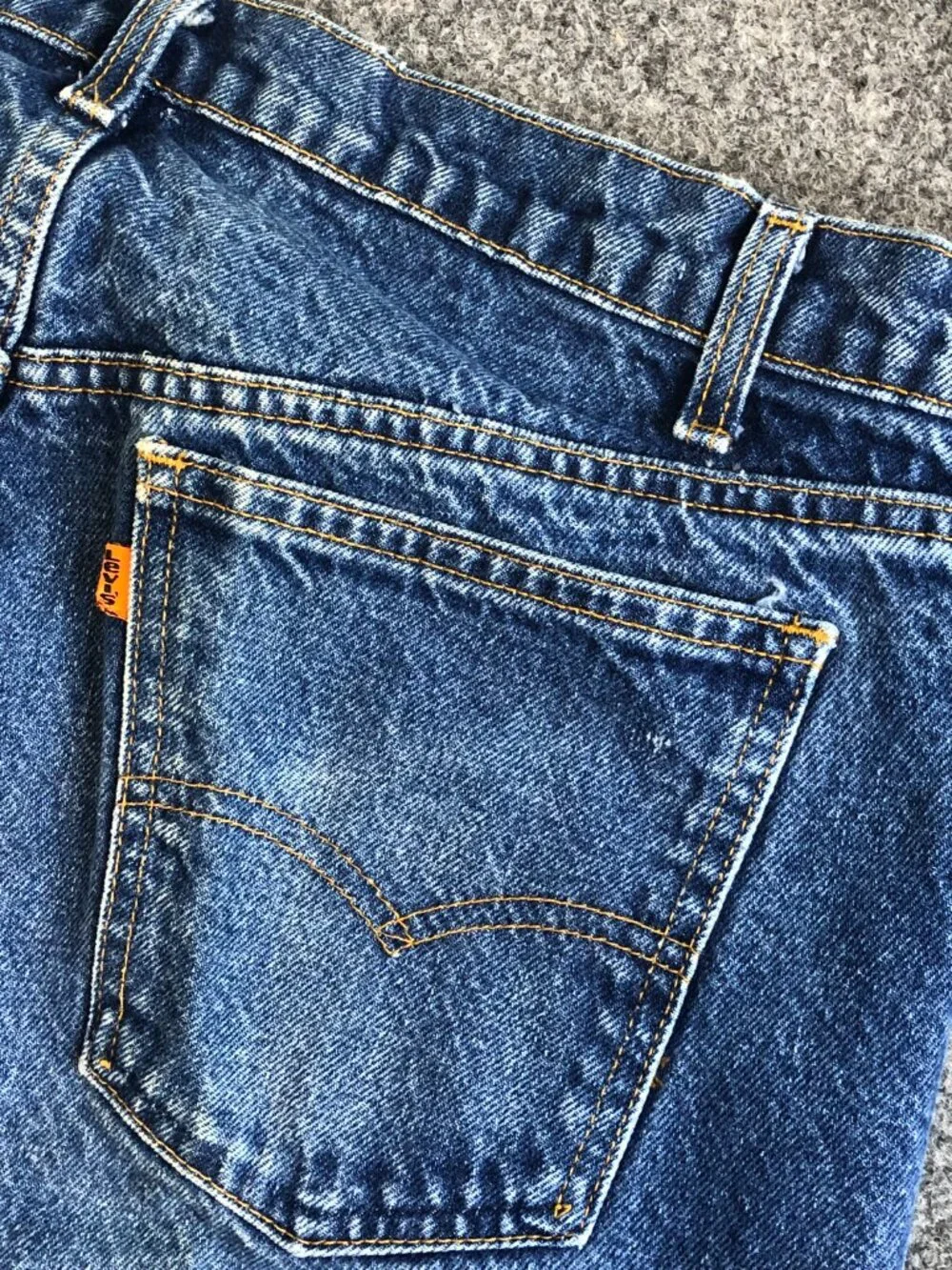 Levis Vintage 80s 90s 505 Jeans Blue 35x32 Straight Leg Mens Orange Tab USA